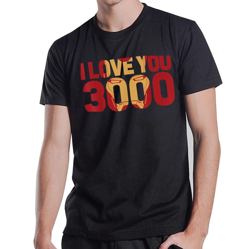 Marvel Avengers Endgame Iron Man I Love You 3000 T-Shirt