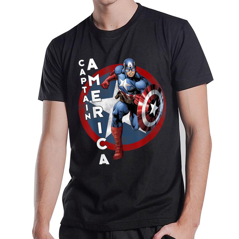 Marvel Avengers Vintage Captain America Avengers Icon T-Shirt