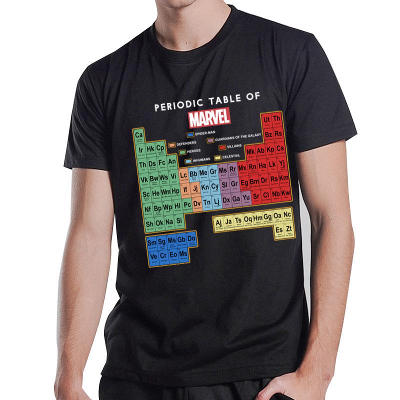 Marvel Chemical Periodic Table T-Shirt