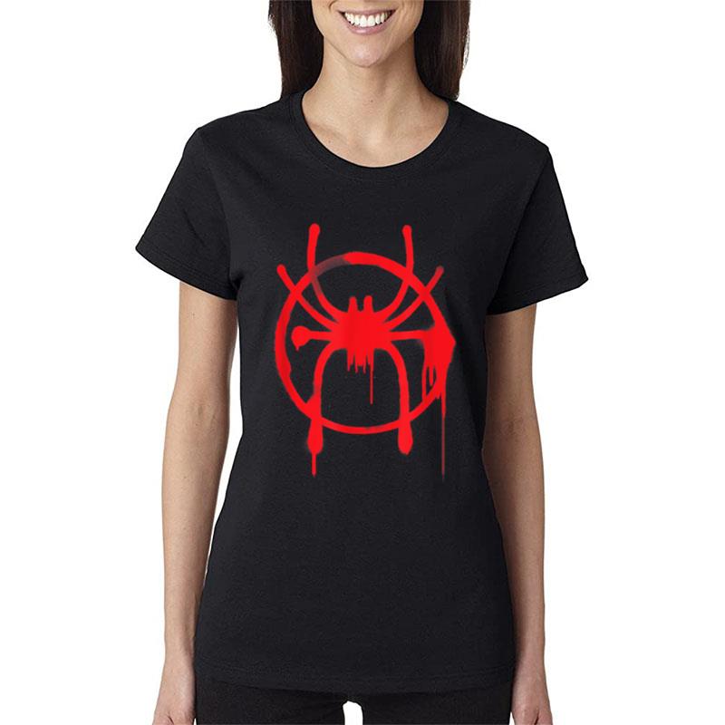 Marvel Spider Man Into The Spider Verse Red Icon Women T-Shirt