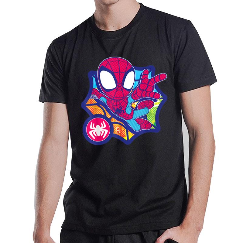 Marvel Spidey and His Amazing Friends Spider-Man Dot Effect T-Shirt