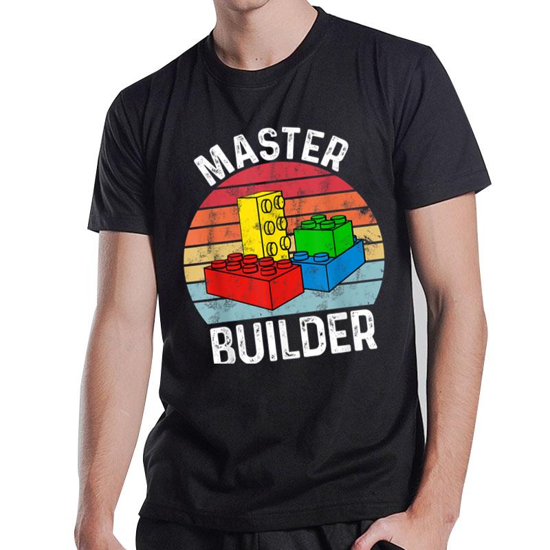 Master Builder Funny Building Blocks Toys T-Shirt