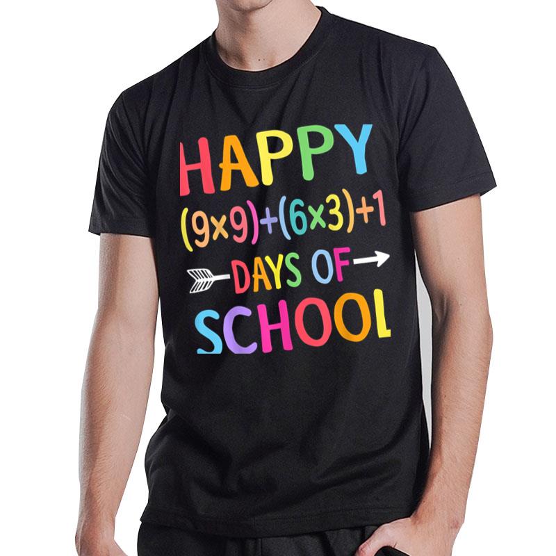 Math Formula 100 Days Of School Funny Math Teacher 100Th Day T-Shirt