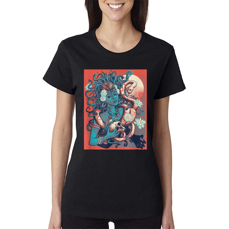 Medusa Greek Mythology Goddess Men Women Gift Women T-Shirt