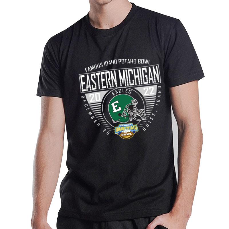 Men's Eastern Michigan 2022 Potato Bowl Helmet T-Shirt