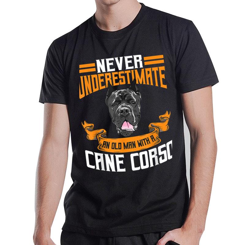 Mens Cane Corso Motif For Men Italian Mastiff T-Shirt