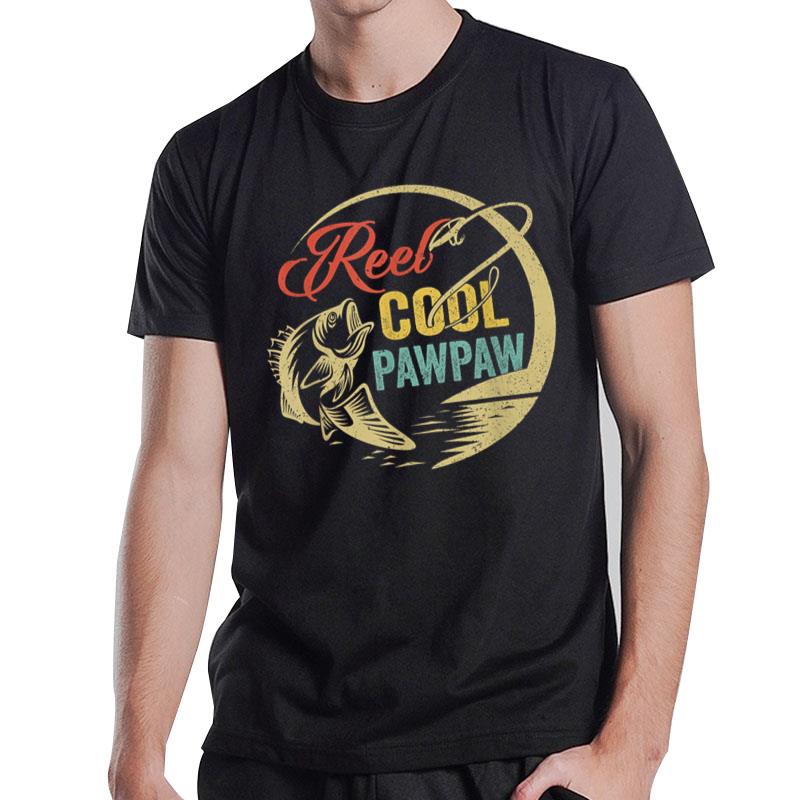 Mens Funny Reel Cool Pawpaw Love Fishing T-Shirt