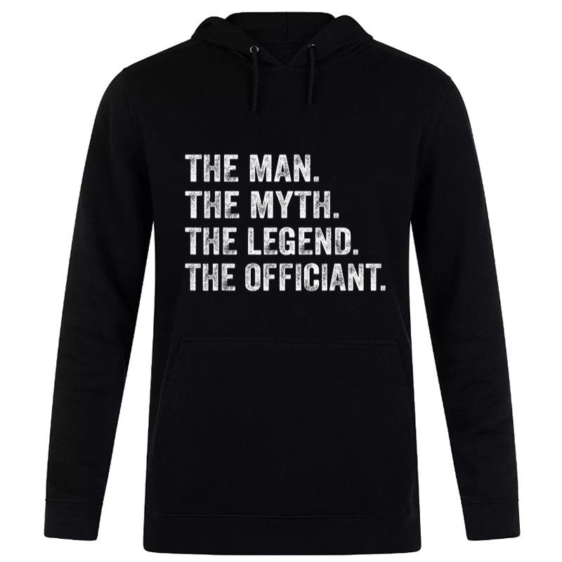 Mens Wedding Officiant Marriage Officiant the Man Myth Legend Women T-Shirt