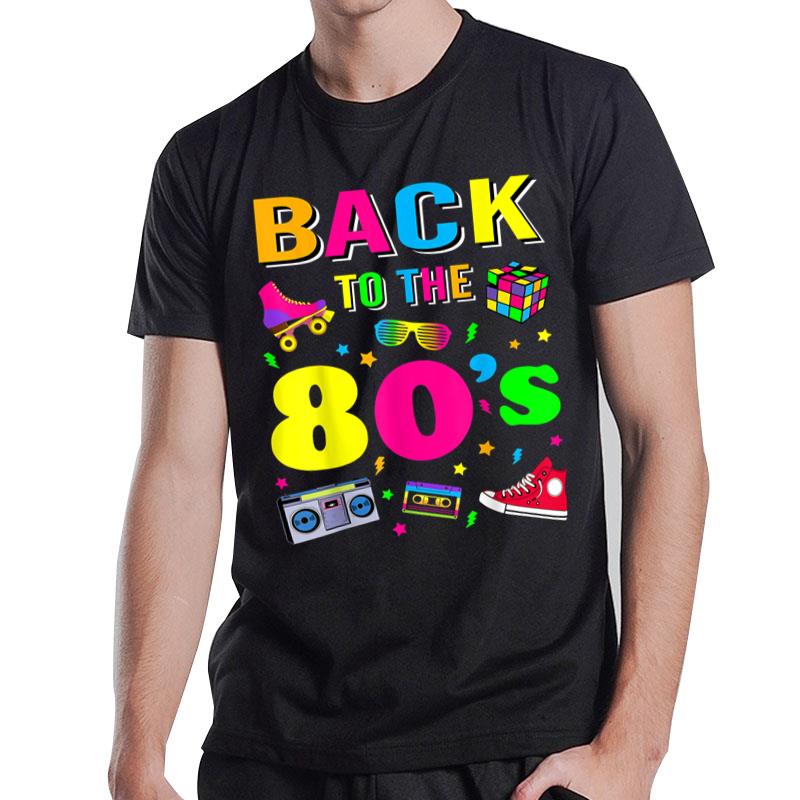 Men's Women's Kids Vintage Retro Back To 80's Graphic Design T-Shirt