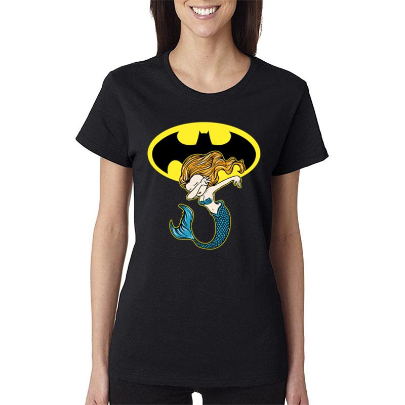 Mermaid Dabbing Batmann Women T-Shirt