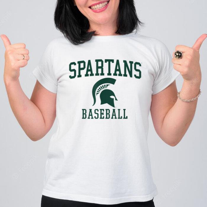 Michigan State MSU Spartans Baseball Women T-Shirt