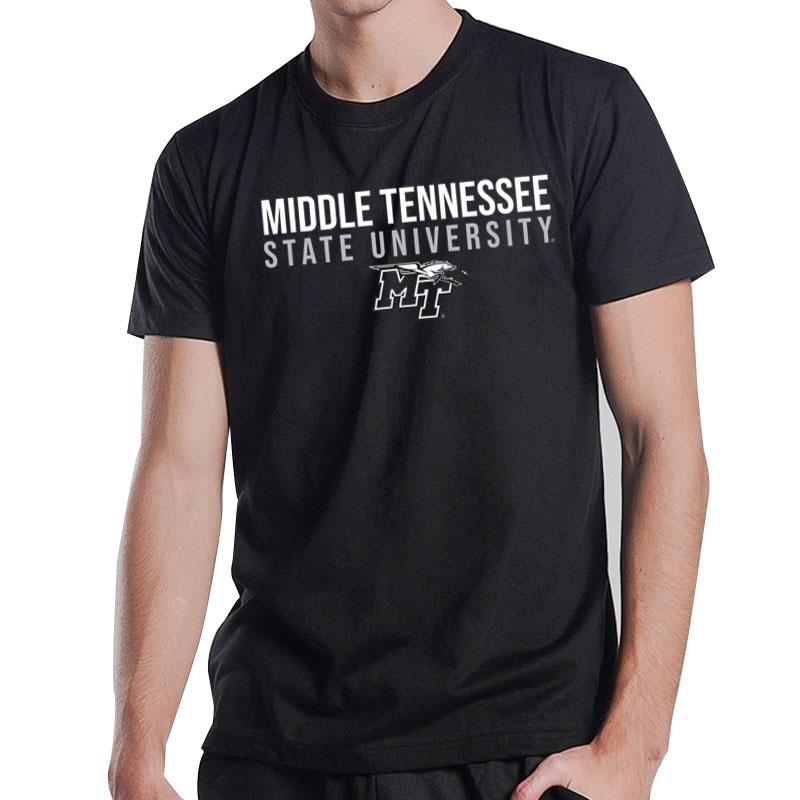 Middle Tennessee MTSU Blue Raiders Stacked T-Shirt