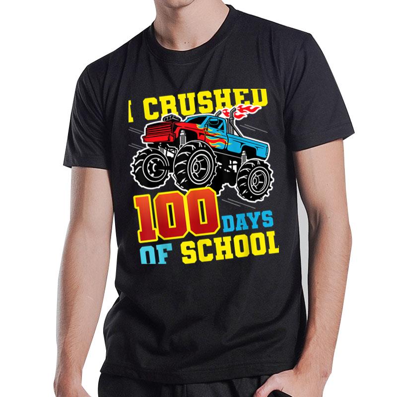 Monster Truck 100Th Day Of School Happy 100 Days Of Teacher T-Shirt