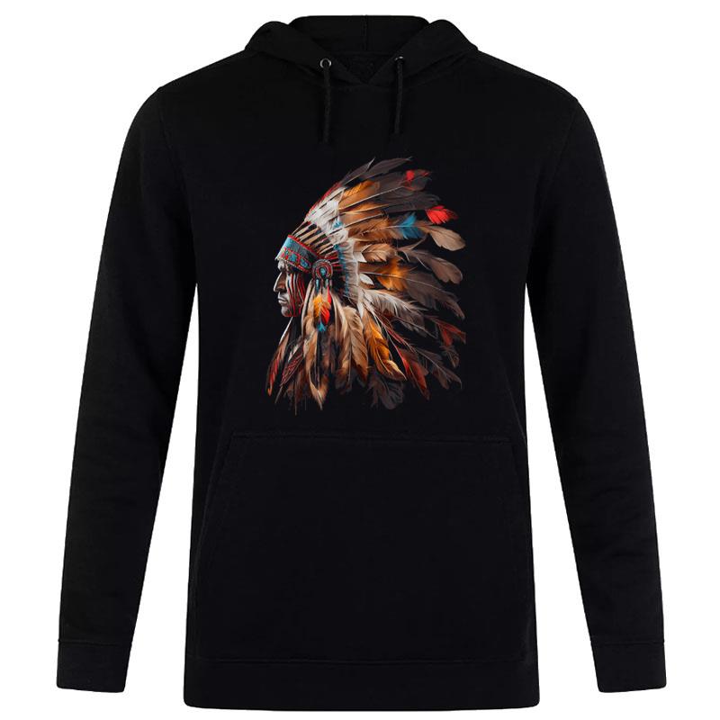 Native American Indian Headdress Graphic Tees Men Women Women T-Shirt