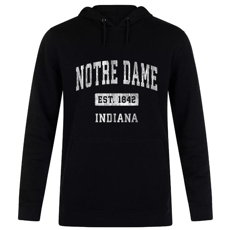 Notre Dame Indiana IN Vintage Athletic Navy Sports Design Women T-Shirt