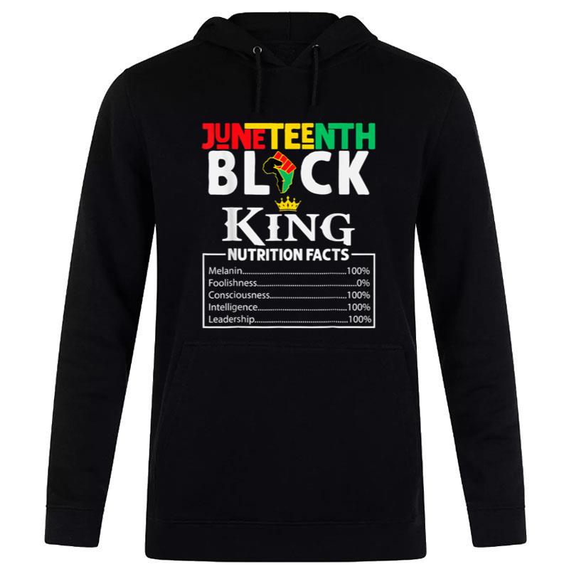 Nutritional Facts Juneteenth 1865 Black King Black Queen Hoodie