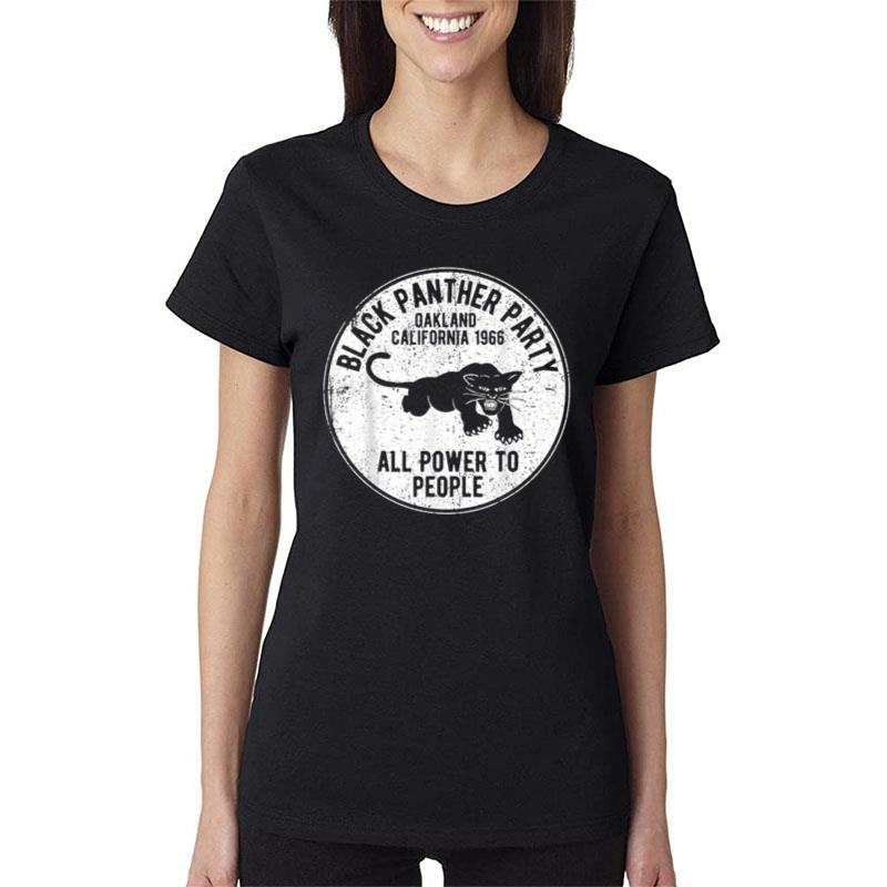 Oakland California 1966 Black Panther Party Distressed Women T-Shirt