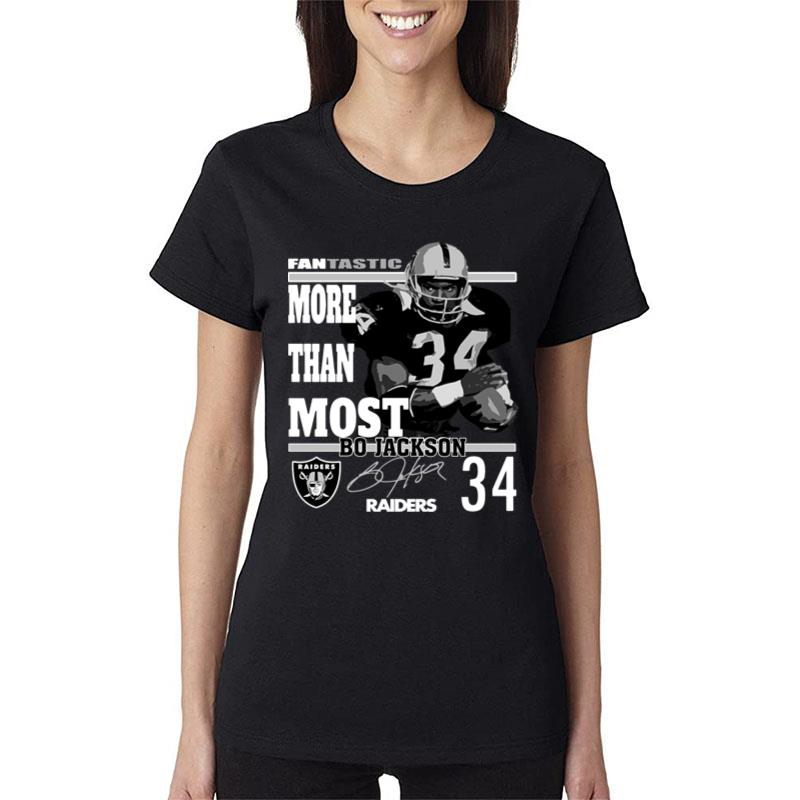 Official Nfl Raiders #34 Bo Jackson Women T-Shirt