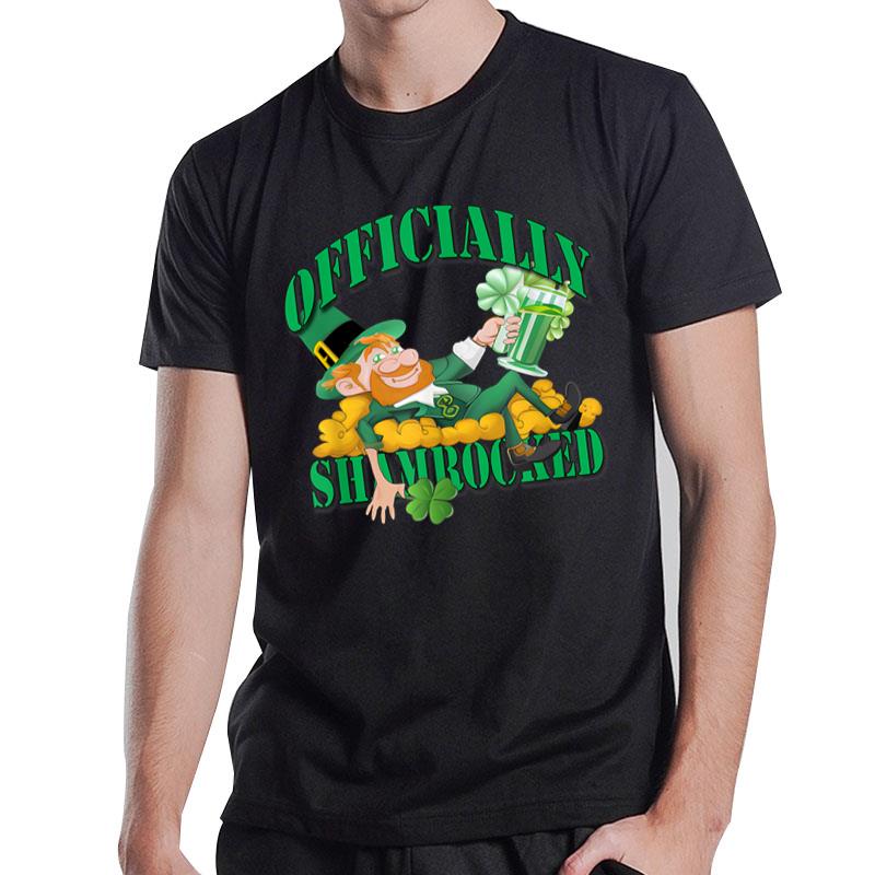 Officially Shamrocked Funny St. Patrick'S Day By Yoraytees T-Shirt