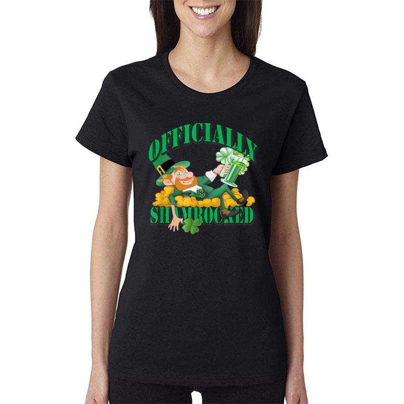 Officially Shamrocked Funny St. Patrick'S Day By Yoraytees Women T-Shirt