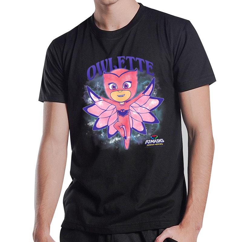 PJ Masks Owlette Watercolor Girly Portrait T-Shirt