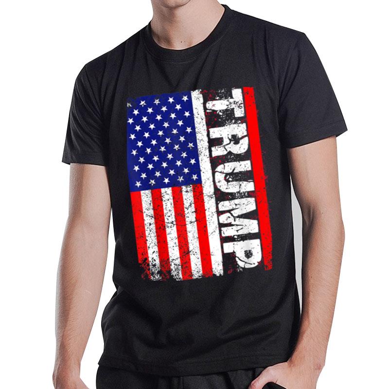 PRESIDENT Donald Trump 2020 Vintage USA Flag s T-Shirt