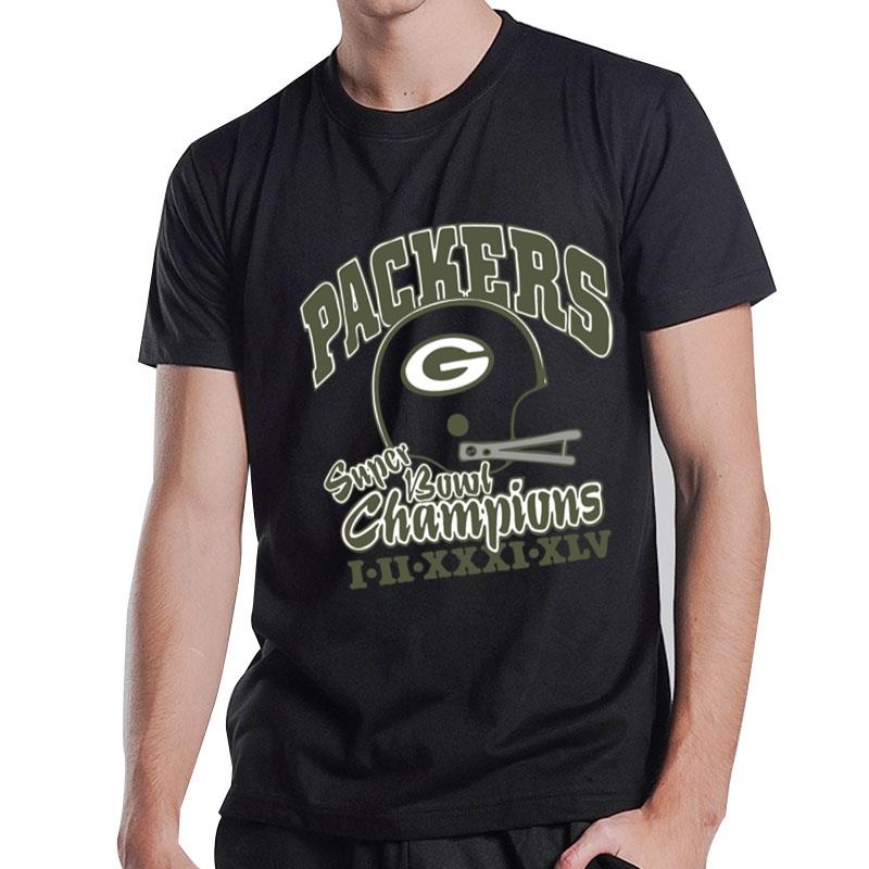 Packers 4 Time Super Bowl Champions T-Shirt