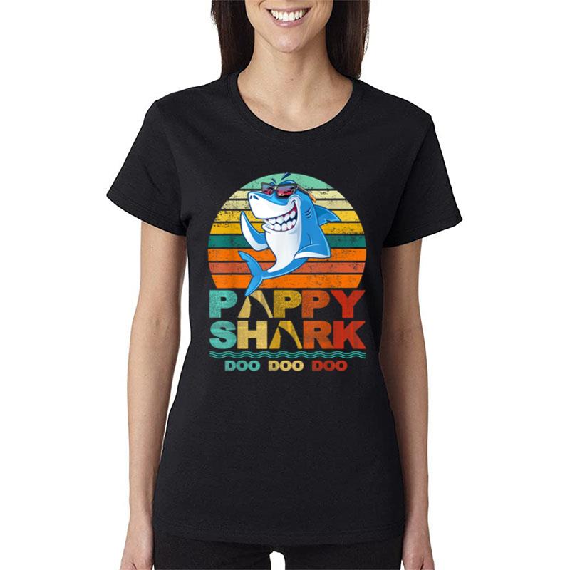 Pappy Shark Pappy Shark Lover Family Father'S Day Women T-Shirt