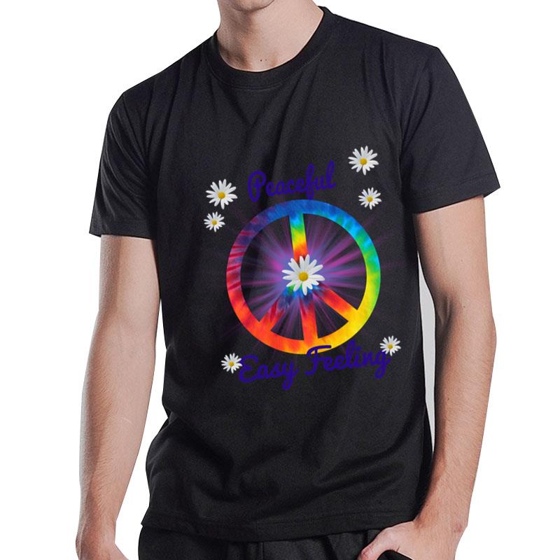 Peaceful Easy Feeling Chrysanthemum Hippie T-Shirt