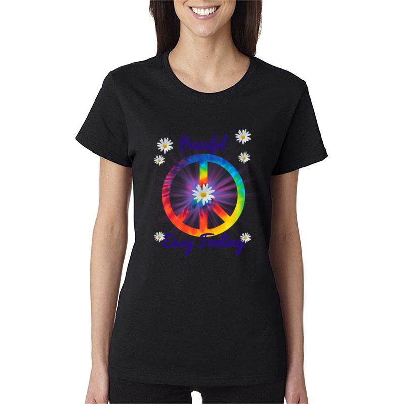 Peaceful Easy Feeling Chrysanthemum Hippie Women T-Shirt