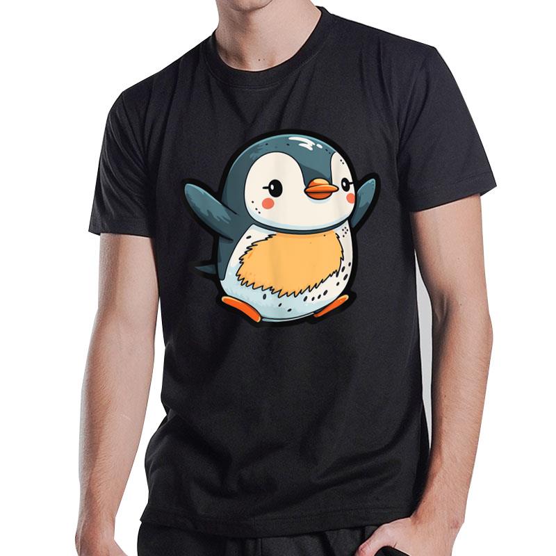 Penguin Party Happy And Excited Cartoon Penguin Chick T-Shirt