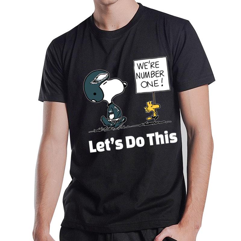 Philadelphia Eagles Snoopy We Are No1 T-Shirt