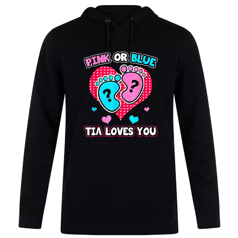 Pink Or Blue Tia Loves You  Baby Gender Reveal Women T-Shirt