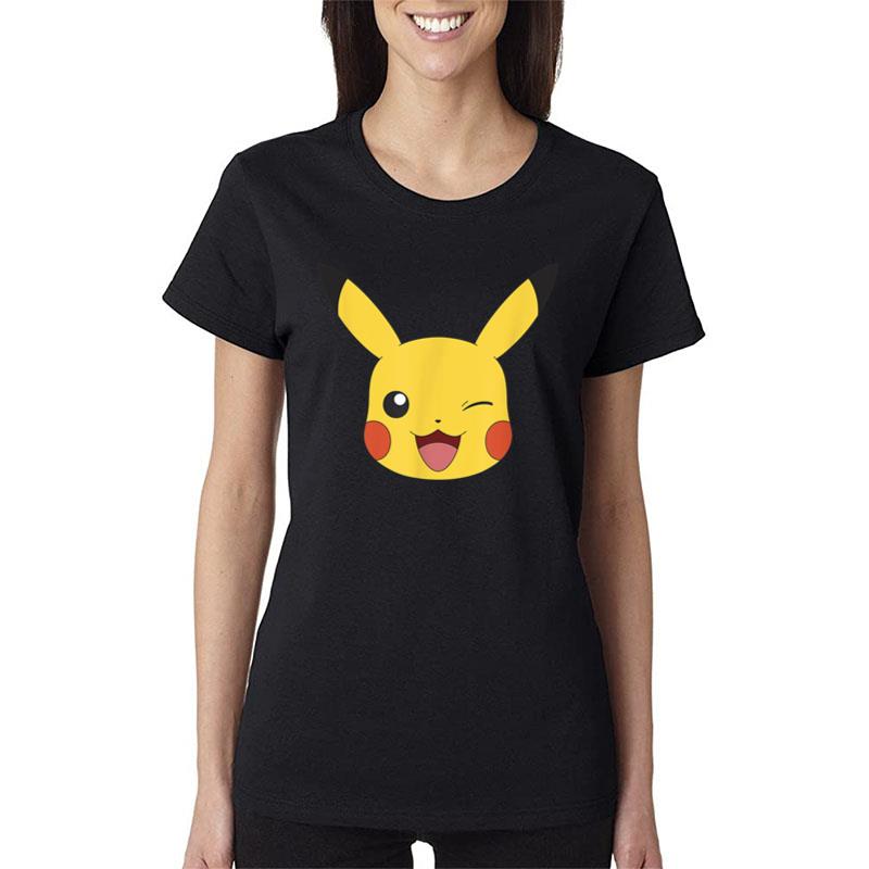 Pok?mon Pikachu Big Face Wink Women T-Shirt