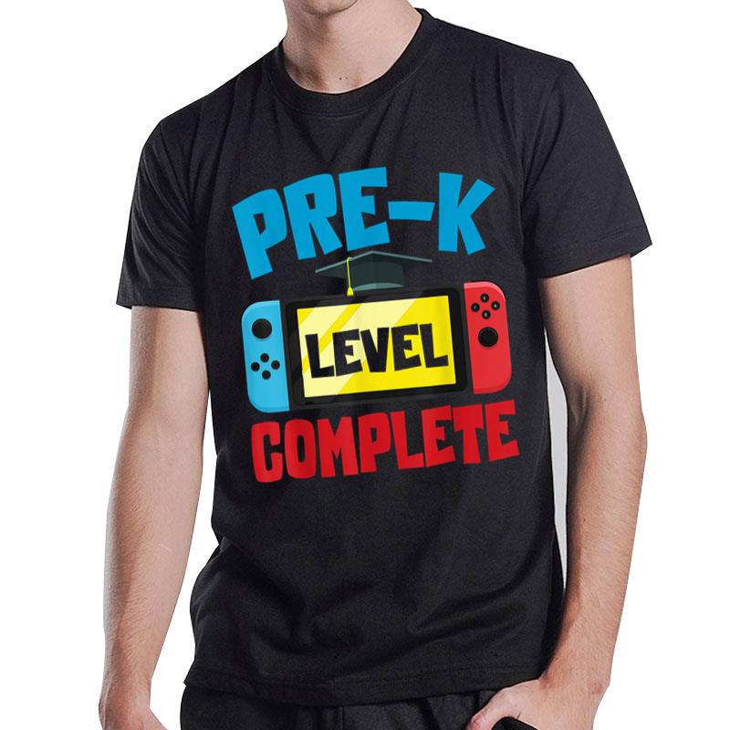 Pre-K Graduation Level Complete Video Game Graduated Kid Boy T-Shirt