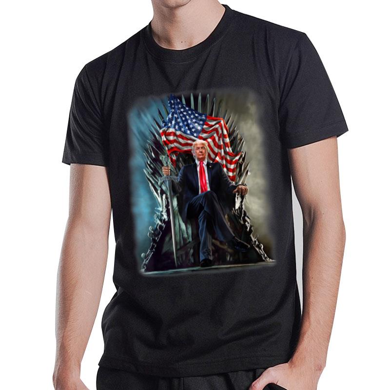 President Donald Trump On United States Throne T-Shirt