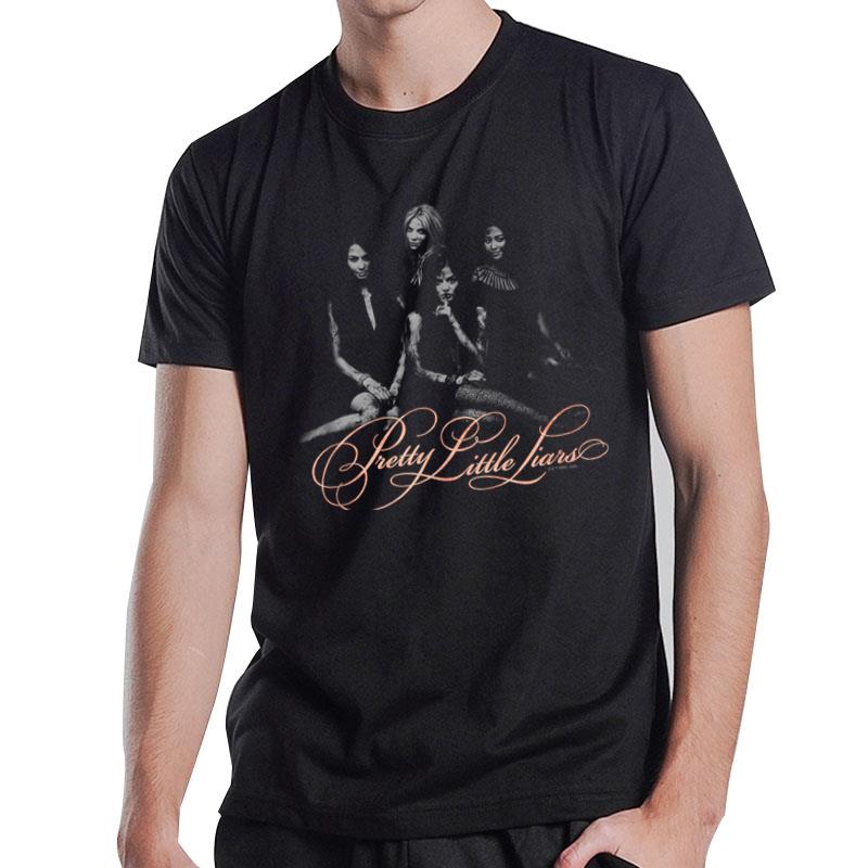 Pretty Little Liars Dark Secrets Group Poster T-Shirt