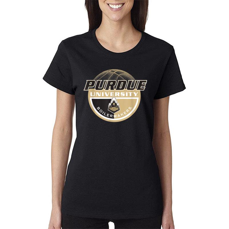 Purdue Boilermakers Basketball Dunk Logo Officially Licensed Women T-Shirt