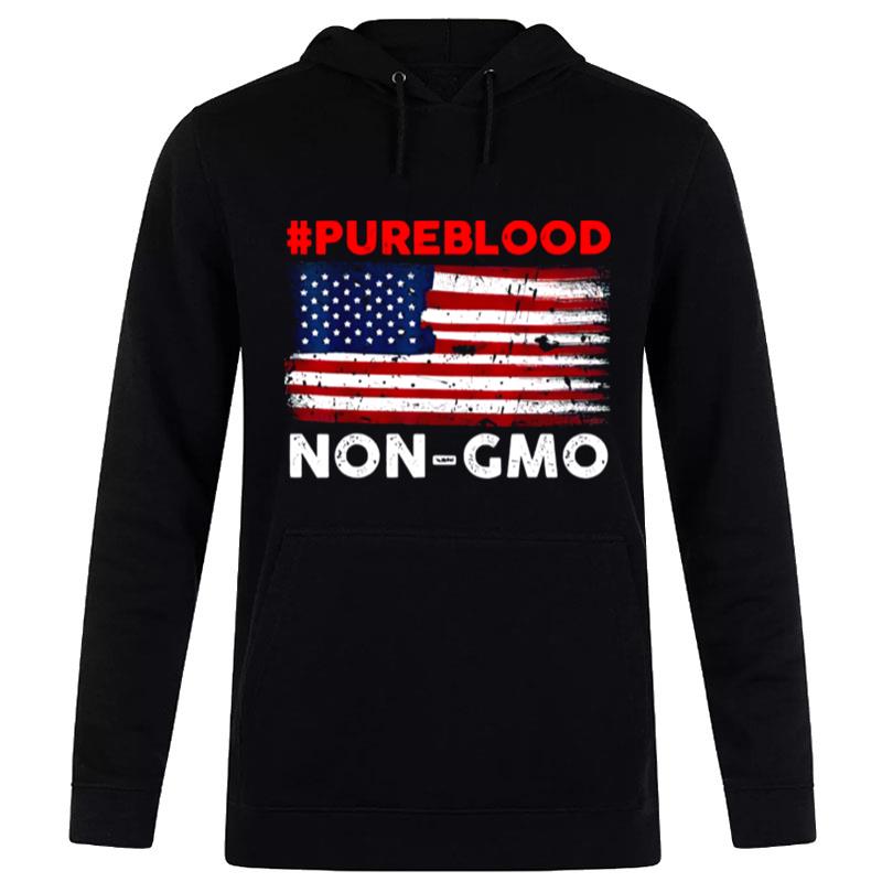 #Pureblood Non Gmo American Flag Hoodie