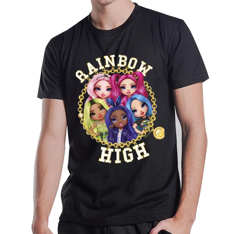 Rainbow High Group Circle Necklace Poster T-Shirt