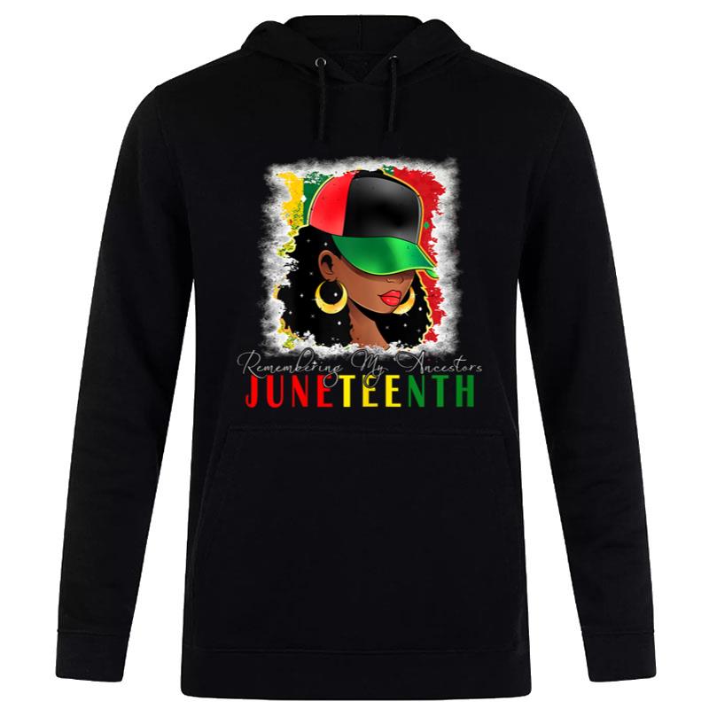 Remembering My Ancestors Juneteenth Black Hoodie