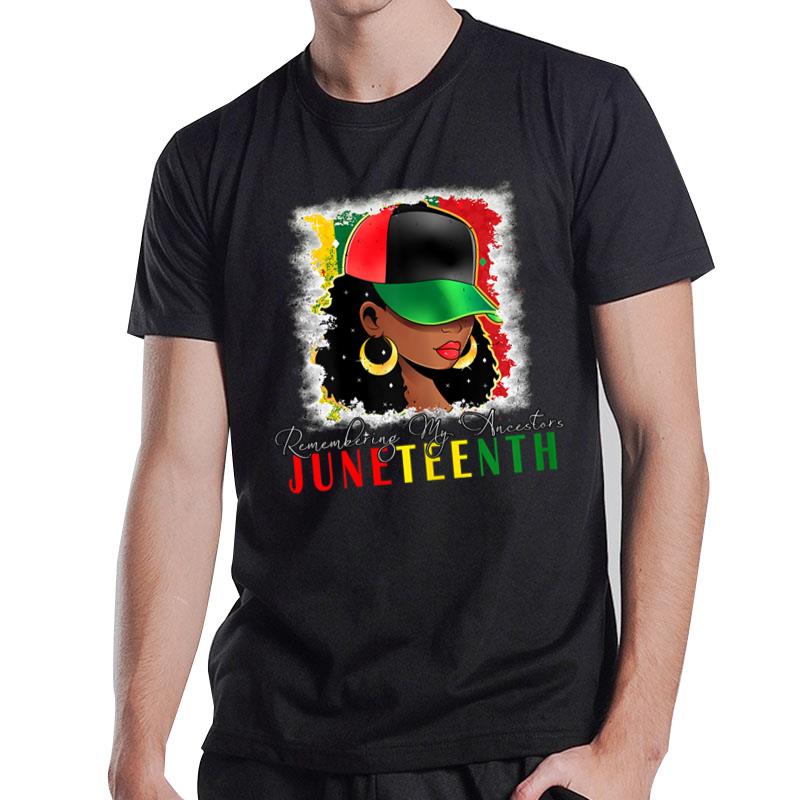 Remembering My Ancestors Juneteenth Black T-Shirt