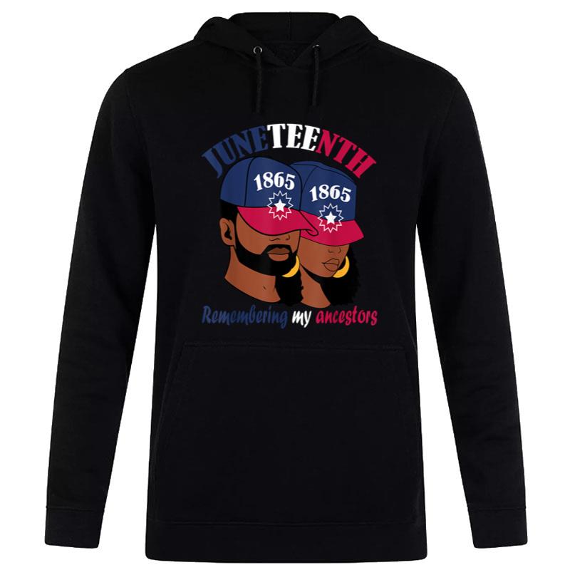 Remembering My Ancestors Juneteenth Flag Blue Red White Hoodie