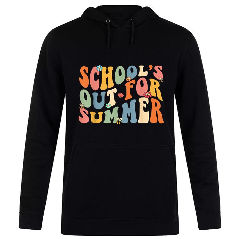 Retro Groovy School's Out For Summer Graduation Teacher Kids Women T-Shirt