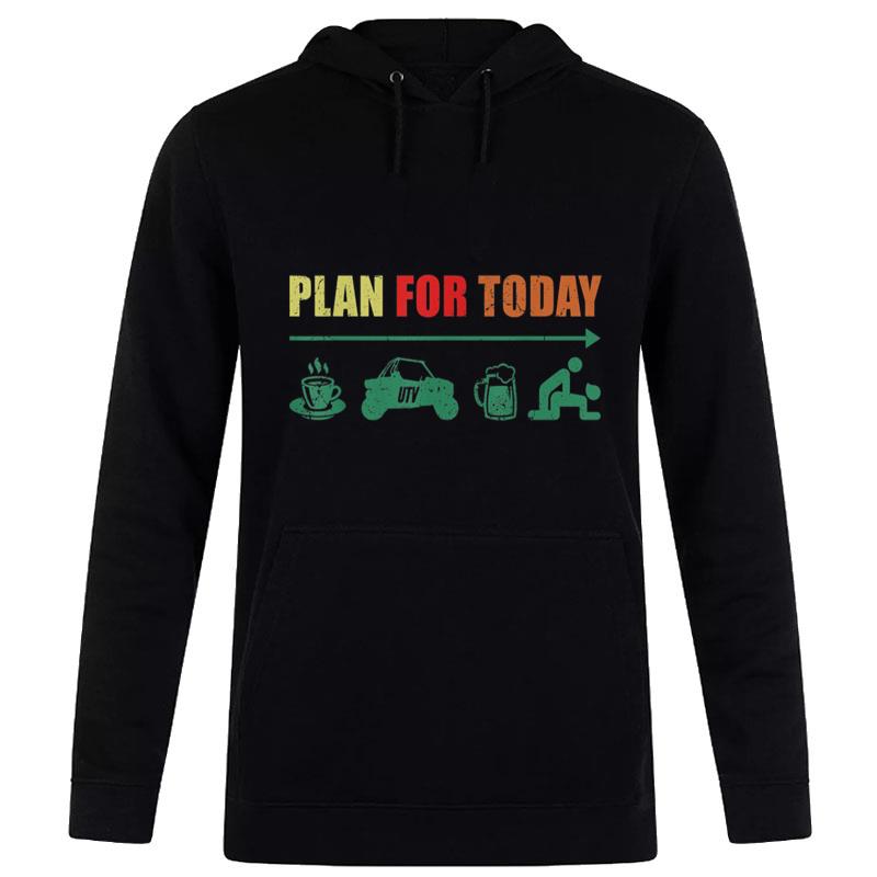 Retro Plan For Today Coffee Ride Utv Beer Sex Vintage Lover Women T-Shirt