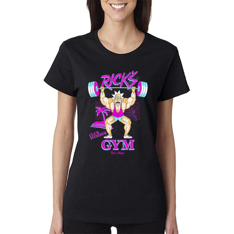 Rick And Morty Rick'S Gym Fitness Poster Women T-Shirt