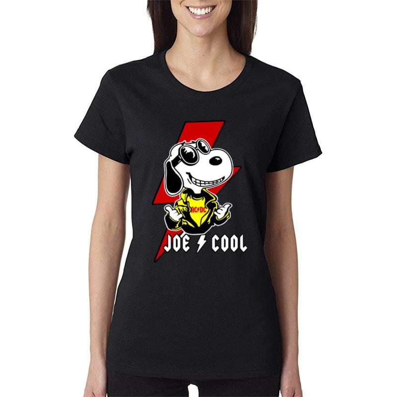 Rocker Snoopy Joe Cool Ac Dc Women T-Shirt