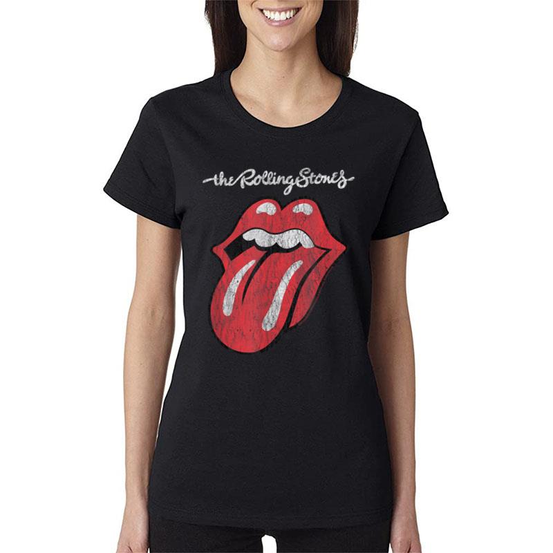 Rolling Stones Official Script Tongue Women T-Shirt