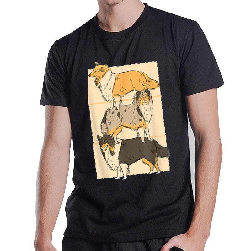 Rough Collie Dogs T-Shirt