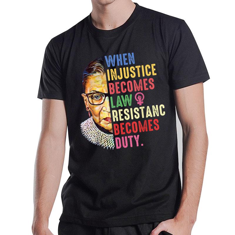 Ruth Bader Ginsburg Pro Choice My Body My Choice Feminist T-Shirt